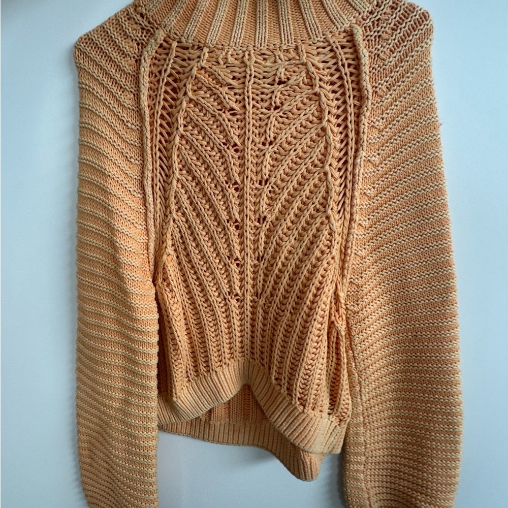 Women's Knit Sweater - Orange